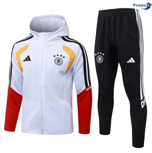 Casaco de Fato de Treino Alemania com capuz Blanco 2026-2027