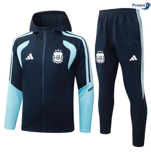 Casaco de Fato de Treino Argentina com capuz Azul marino 2026-2027