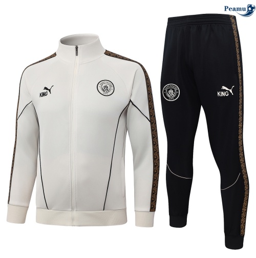 Casaco de Fato de Treino Manchester City Branco roto 2026-2027