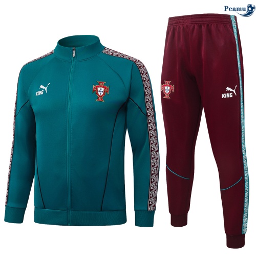 Casaco de Fato de Treino Portugal Verde 2026-2027