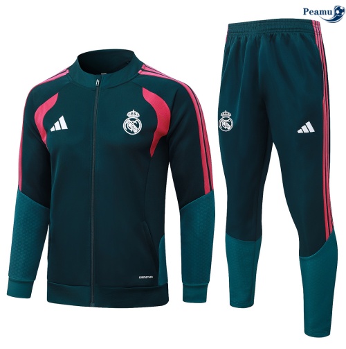 Casaco de Fato de Treino Real Madrid Verde-escuro 2026-2027