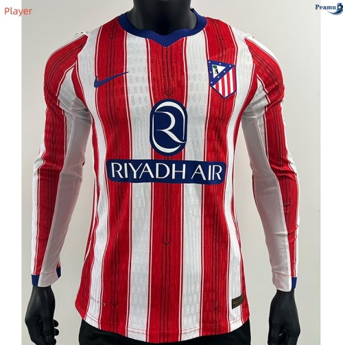 Peamu: Novo Camisola Futebol Atletico Madrid Player Principal Equipamento Manga longa 2026-2027