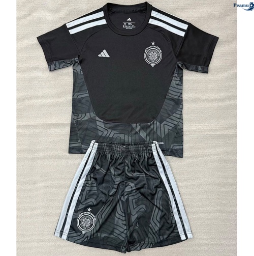 Peamu: Desconto Camisola Futebol Celtic Criança Equipamento Goleiro preto 2026-2027