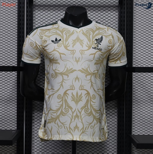 Peamu: Novas Camisola Futebol México Player Equipamento Special Amarelo 2026-2027