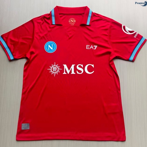 Peamu: Novo Camisola Futebol Naples Equipamento vermelho 2026-2027