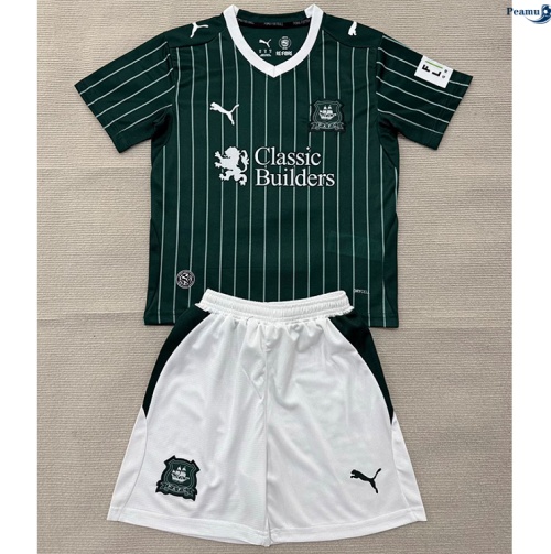 Peamu: Novo Camisola Futebol Plymouth Argyle Criança Principal Equipamento 2026-2027