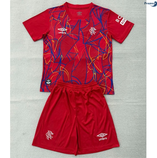 Peamu: Novo Camisola Futebol Rangers Criança Equipamento Goleiro vermelho 2026-2027