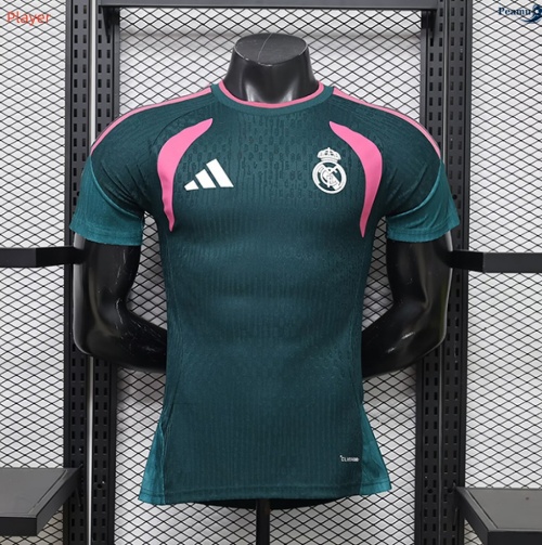 Peamu: Novo Camisola Futebol Real Madrid Player Equipamento Treinamento Verde 2026-2027