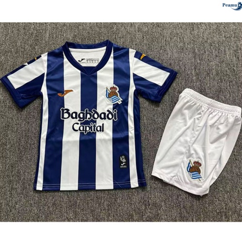 Peamu: Novo Camisola Futebol Real Sociedad Criança Principal Equipamento 2026-2027