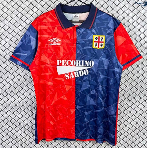 Peamu: Desconto Camisola Futebol Retrô Cagliari Principal Equipamento 1992-93