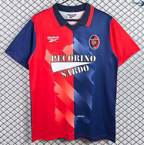 Peamu: Novo Camisola Futebol Retrô Cagliari Principal Equipamento 1996-97