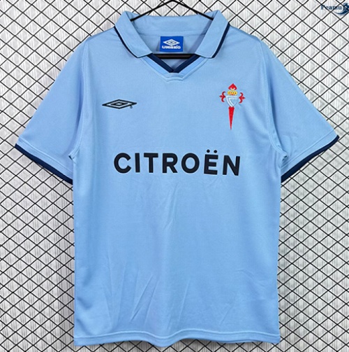 Peamu: Novo Camisola Futebol Retrô Celta de Vigo Equipamento Champions League Edition 2001-02