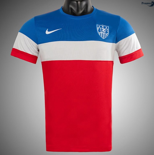 Peamu: Desconto Camisola Futebol Retrô Estados Unidos Alternativa Equipamento 2014-15