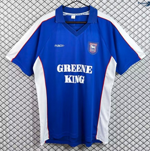 Peamu: Novo Camisola Futebol Retrô Ipswich Town Principal Equipamento 1999-01