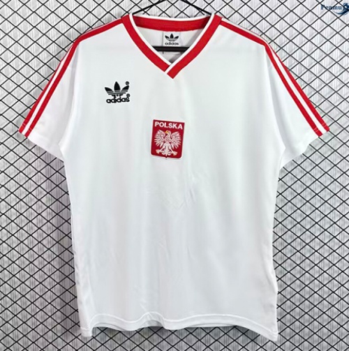 Peamu: Venda Camisola Futebol Retrô Polônia Principal Equipamento 1986