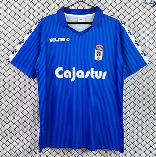 Peamu: Novo Camisola Futebol Retrô Real Oviedo Principal Equipamento 1992-93