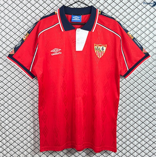 Peamu: Novo Camisola Futebol Retrô Sevilla Alternativa Equipamento 1998-01