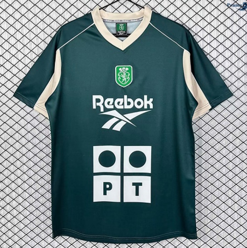 Peamu: Novo Camisola Futebol Retrô Sporting CP Equipamento Treinamento 2000-01
