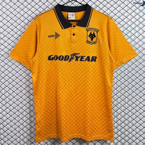 Peamu: Venda Camisola Futebol Retrô Wolverhampton Principal Equipamento 1990-91