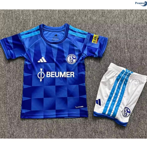 Peamu: Novas Camisola Futebol Schalke 04 Criança Principal Equipamento 2026-2027