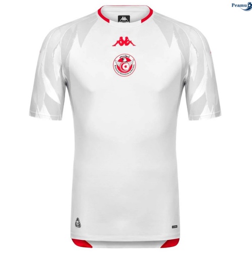 Peamu: Novo Camisola Futebol Tunisia Alternativa Equipamento Branco 2026-2027