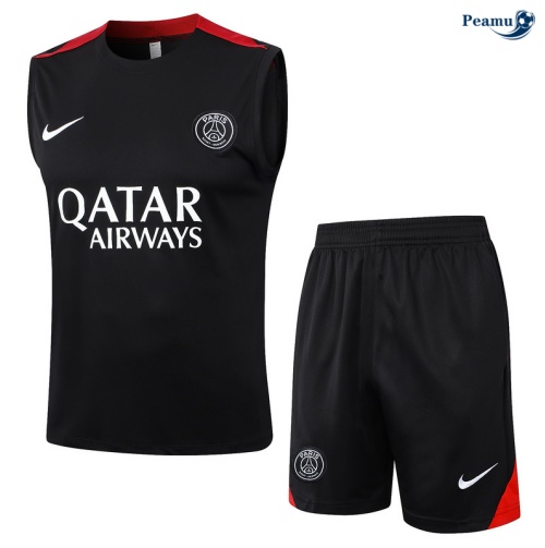 Novas Camisola Futebol PSG Debardeur Training 2024-2025 preto