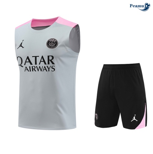 Novo Camisola Futebol PSG Debardeur Training 2024-2025 damasco