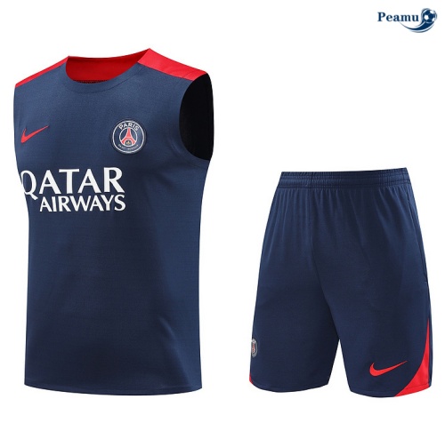Loja Camisola Futebol PSG Debardeur Training 2024-2025 azul marinho