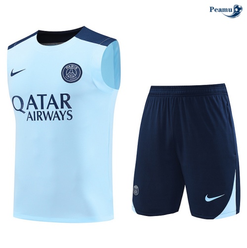 Oferta Camisola Futebol PSG Debardeur Training 2024-2025 Azul clair