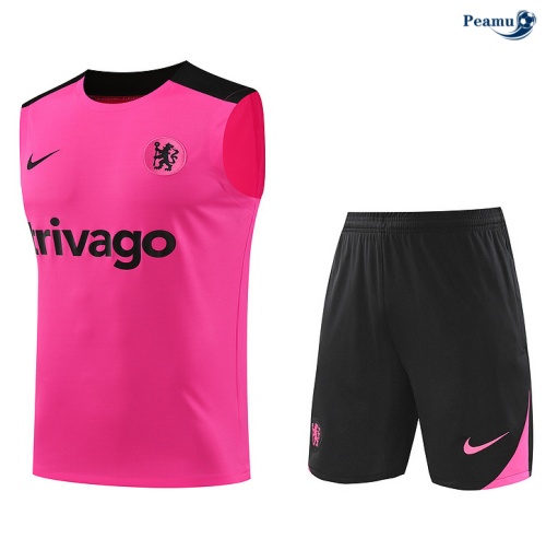 Vender Camisola Futebol Chelsea Debardeur Training 2024-2025 rosa