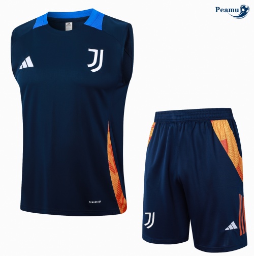 Desconto Camisola Futebol Juventus Debardeur Training 2024-2025 Azul