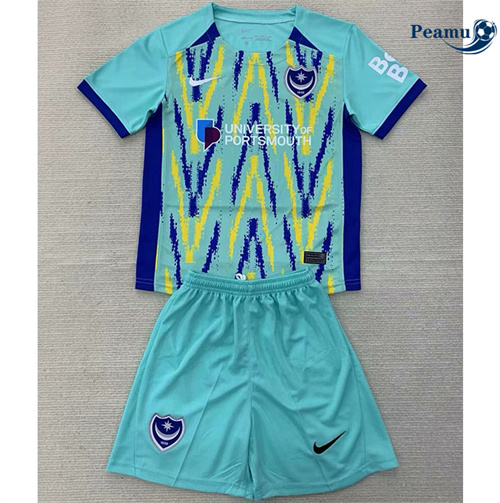 Novas Camisola Futebol Portsmouth Crianças Terceiro Equipamento 2024-2025