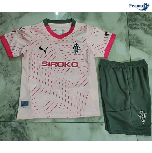 Loja Camisola Futebol Sporting Gijon Crianças Terceiro Equipamento 2024-2025