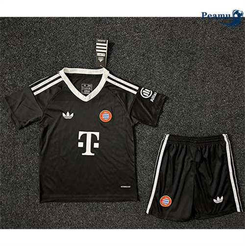 Venda Camisola Futebol Bayern de Munique Crianças Equipamento goleiro preto 2024-2025