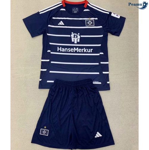 Novos Camisola Futebol Hamburger SV Crianças Alternativa Equipamento 2024-2025