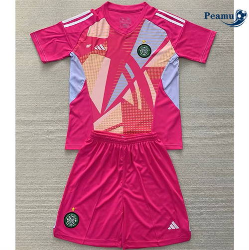 Oferta Camisola Futebol Celtic Crianças Equipamento goleiro rosa 2024-2025
