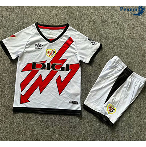 Novo Camisola Futebol Rayo Vallecano Crianças Principal Equipamento 2024-2025