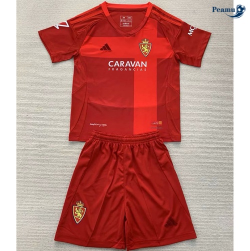 Novos Camisola Futebol Real Zaragoza Crianças Alternativa Equipamento 2024-2025