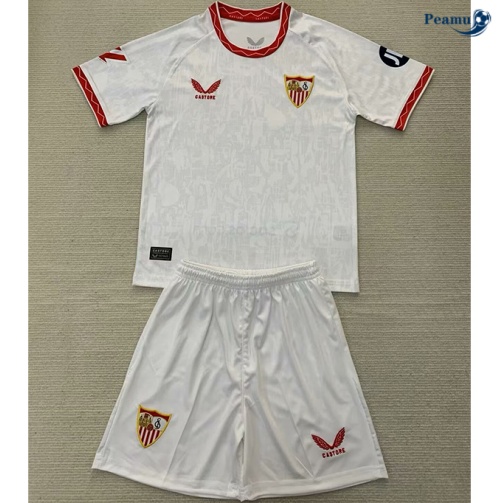 Comprar Camisola Futebol Sevilla Crianças Principal Equipamento 2024-2025