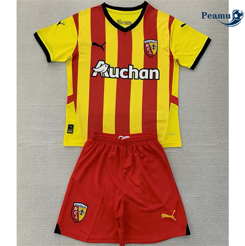 Novo Camisola Futebol Lens Crianças Principal Equipamento 2024-2025