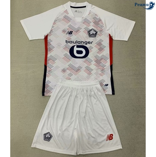 Novos Camisola Futebol Lille OSC Crianças Alternativa Equipamento 2024-2025