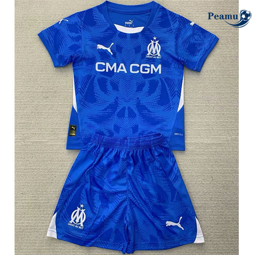 Comprar Camisola Futebol Marsella Crianças Equipamento goleiro Azul 2024-2025