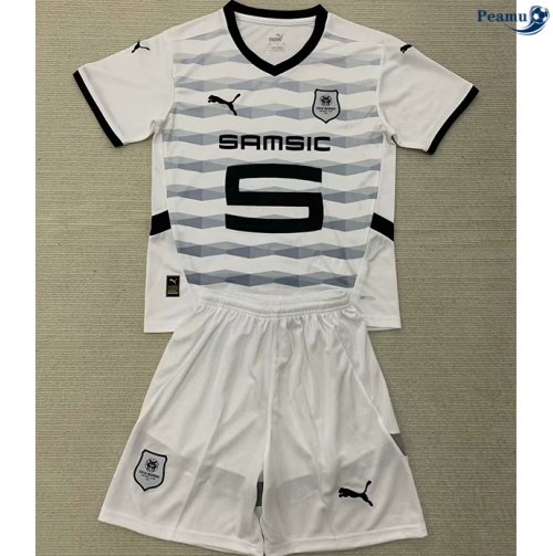 Criar Camisola Futebol Stade Rennais Crianças Alternativa Equipamento 2024-2025