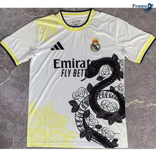 Novas Camisola Futebol Real Madrid Equipamento edição especial Branco/preto 2024-2025