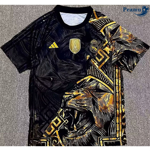Desconto Camisola Futebol Real Madrid Equipamento training preto/amarelo 2024-2025