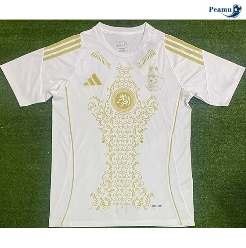 Comprar Camisola Futebol Argelia Equipamento Training Branco 2024-2025