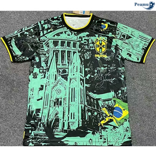 Venda Camisola Futebol Brasil Equipamento edição especial Verde 2024-2025