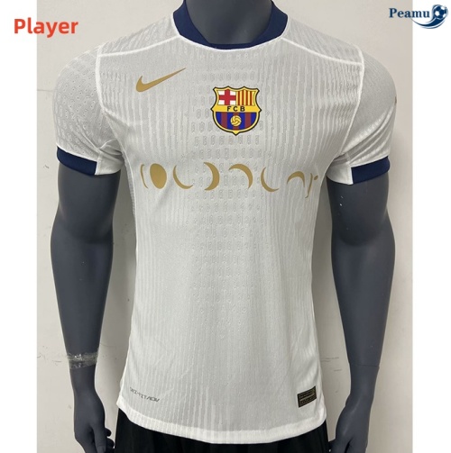 Criar Camisola Futebol Barcelona Player Equipamento edição especial Branco 2024-2025
