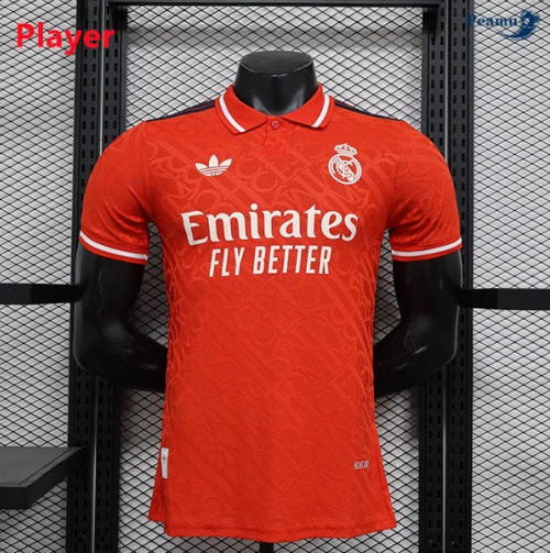 Novas Camisola Futebol Real Madrid Player Equipamento edição especial vermelho 2024-2025