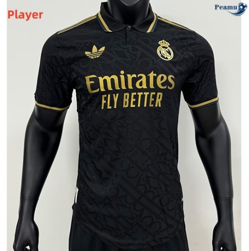 Vender Camisola Futebol Real Madrid Player Equipamento Pre-match preto 2024-2025